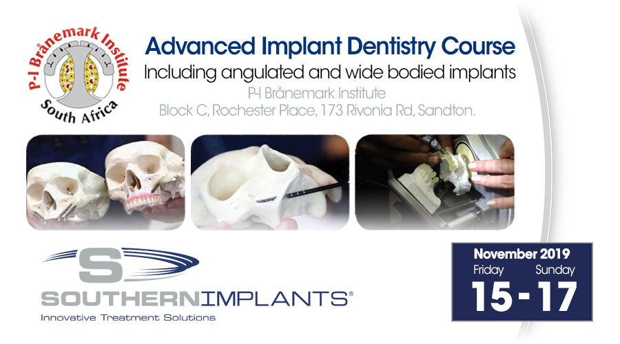 November 15-17, 2019 – Advanced Implant Dentistry Course