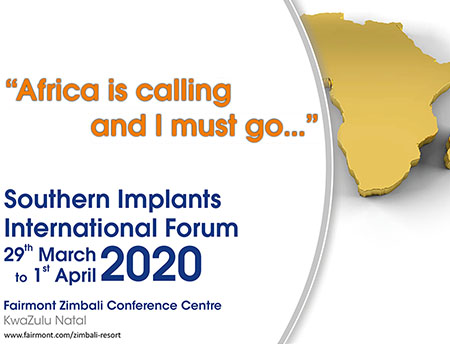 March 29 – April 1, 2020 – Southern Implants International Forum