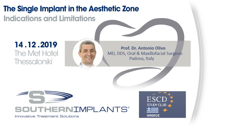 December 14, 2019 – The Single Implant in the Aesthetic Zone – Indications and Limitations