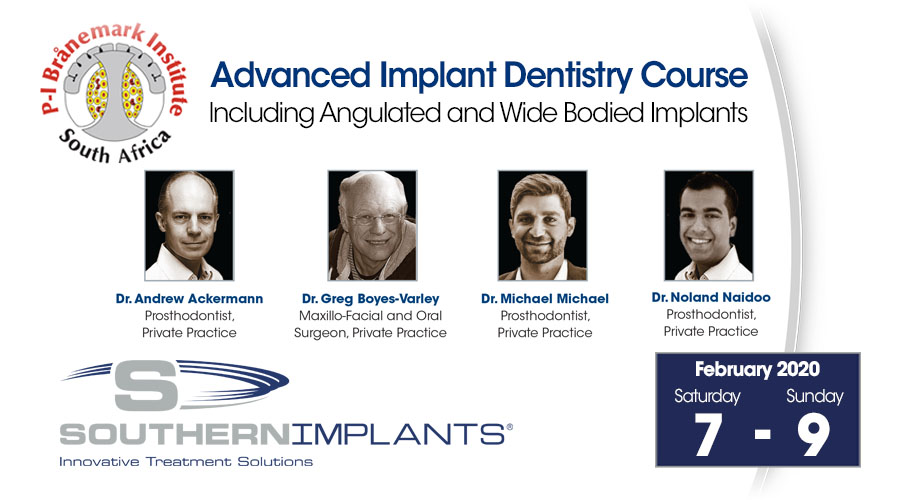 February 7-9, 2020 – Advanced Implant Dentistry Course