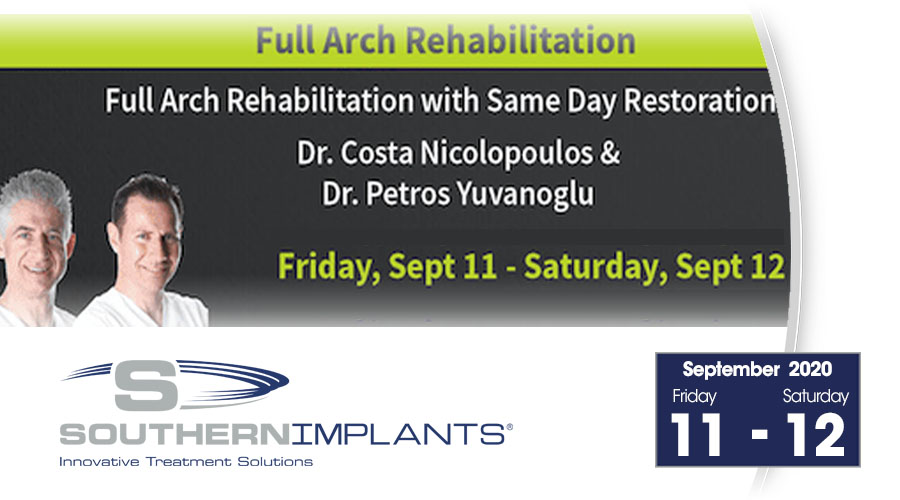 September 11-12, 2020 – Full-Arch Rehabilitation with Same Day Restoration