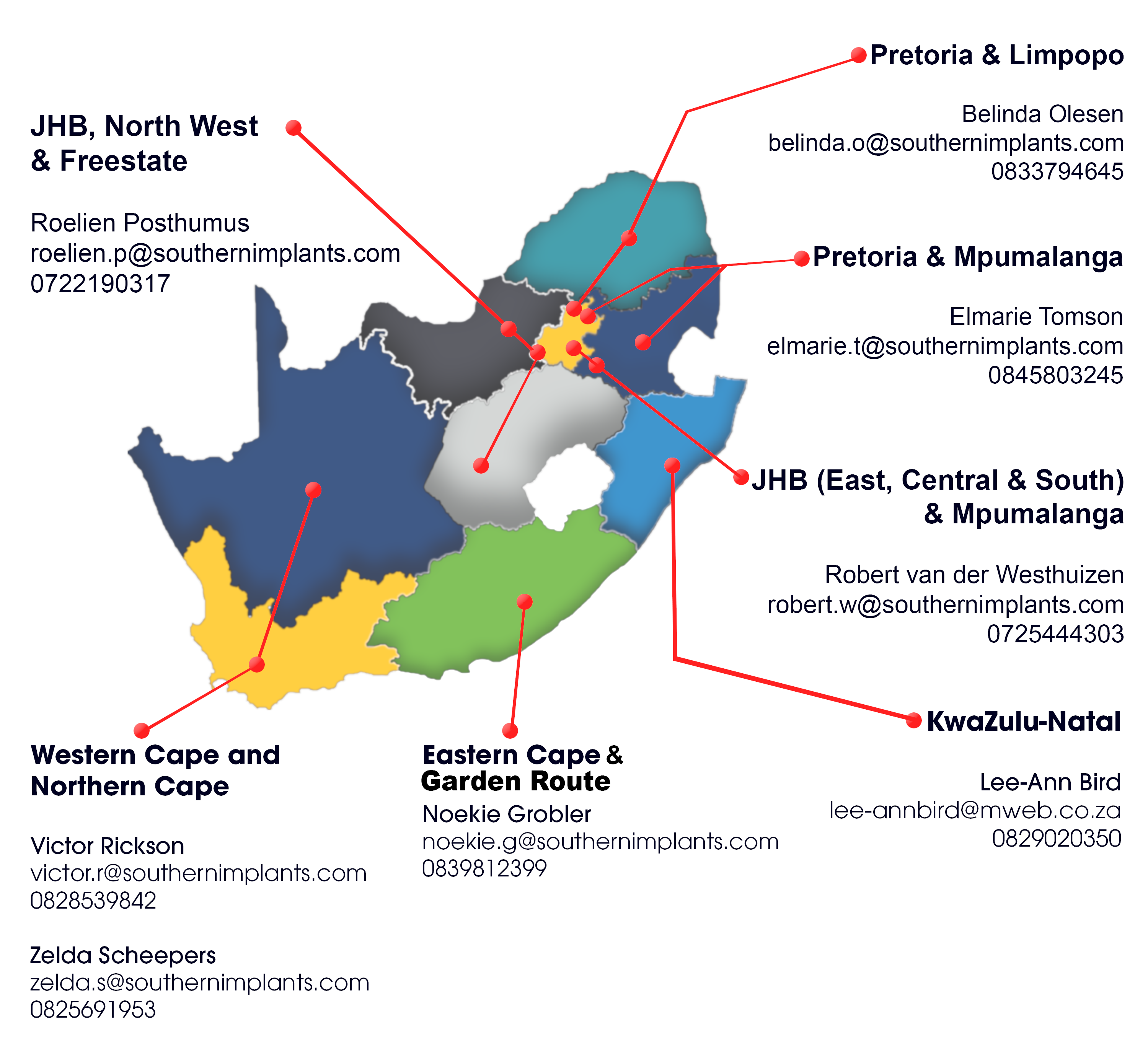 South Africa Map (Wed 19 May)